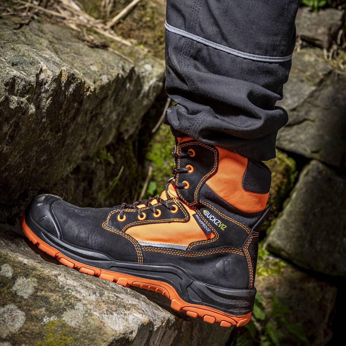 Buckbootz shining a light with the 'We see you' range of high visibility safety boots