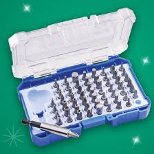 Faithfull 61 piece Vanadium Security Screwdriver bit set RRP £14.99 only £8.99 inc' VAT