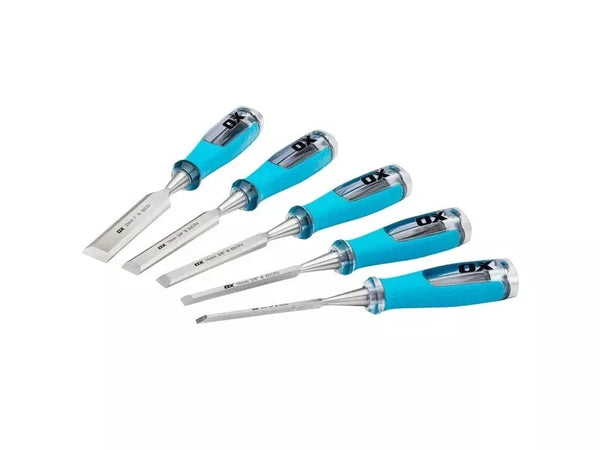 Ox 5 piece wood chisel set