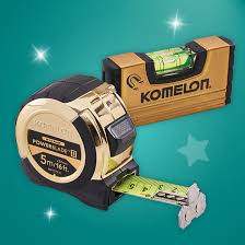 Komelon 5m (16ft) Gold Powerblade Tape RRP £23.99 only £14.99 inc' VAT/£12.49 exc' VAT